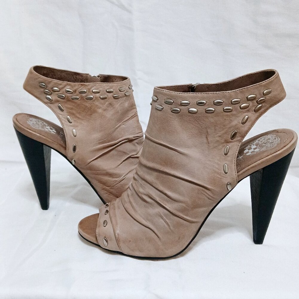 Vince Camuto Open-Toe Heeled Boots – Size 9.5 (40)